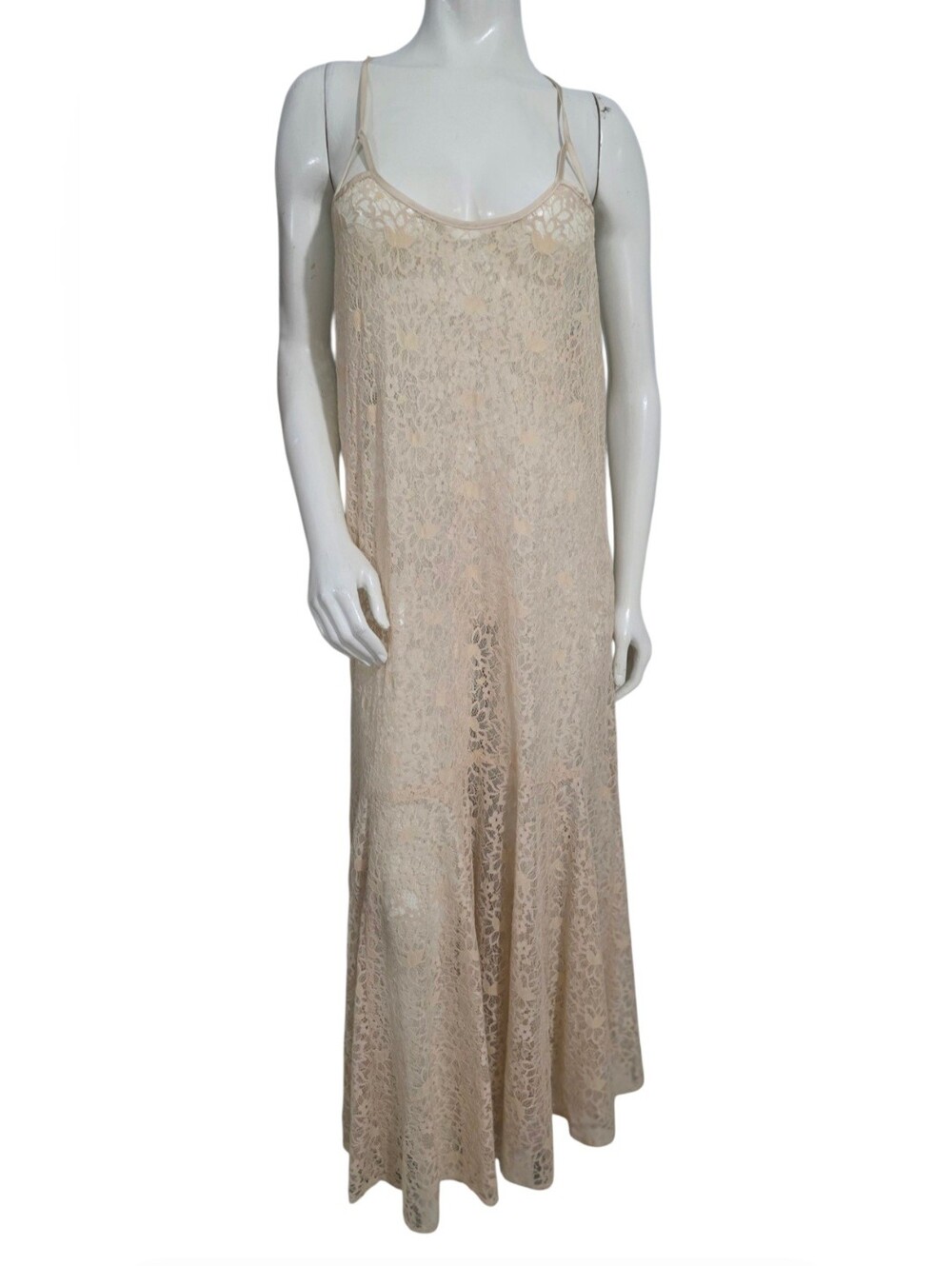 Free People Intimately Sundown Sheer Lace Maxi Slip Dress Size M OB 1414125 - Picture 2 of 16